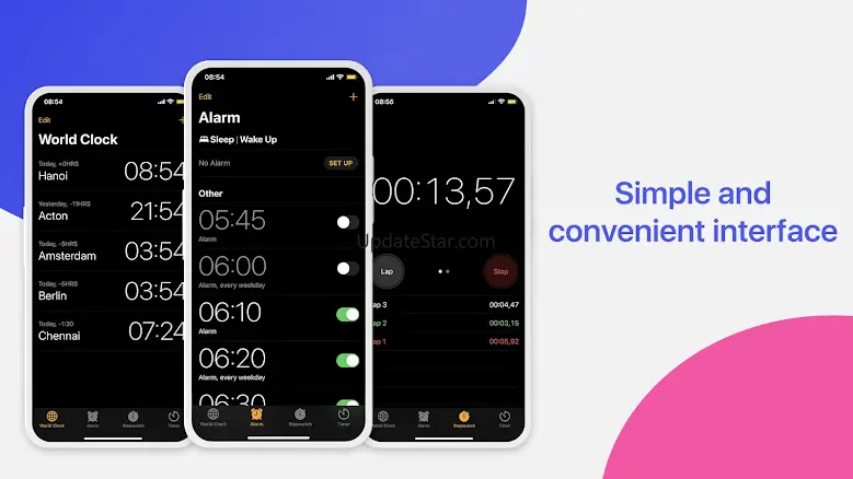 Clock Phone 16, Alarm & Timer 1.3.0