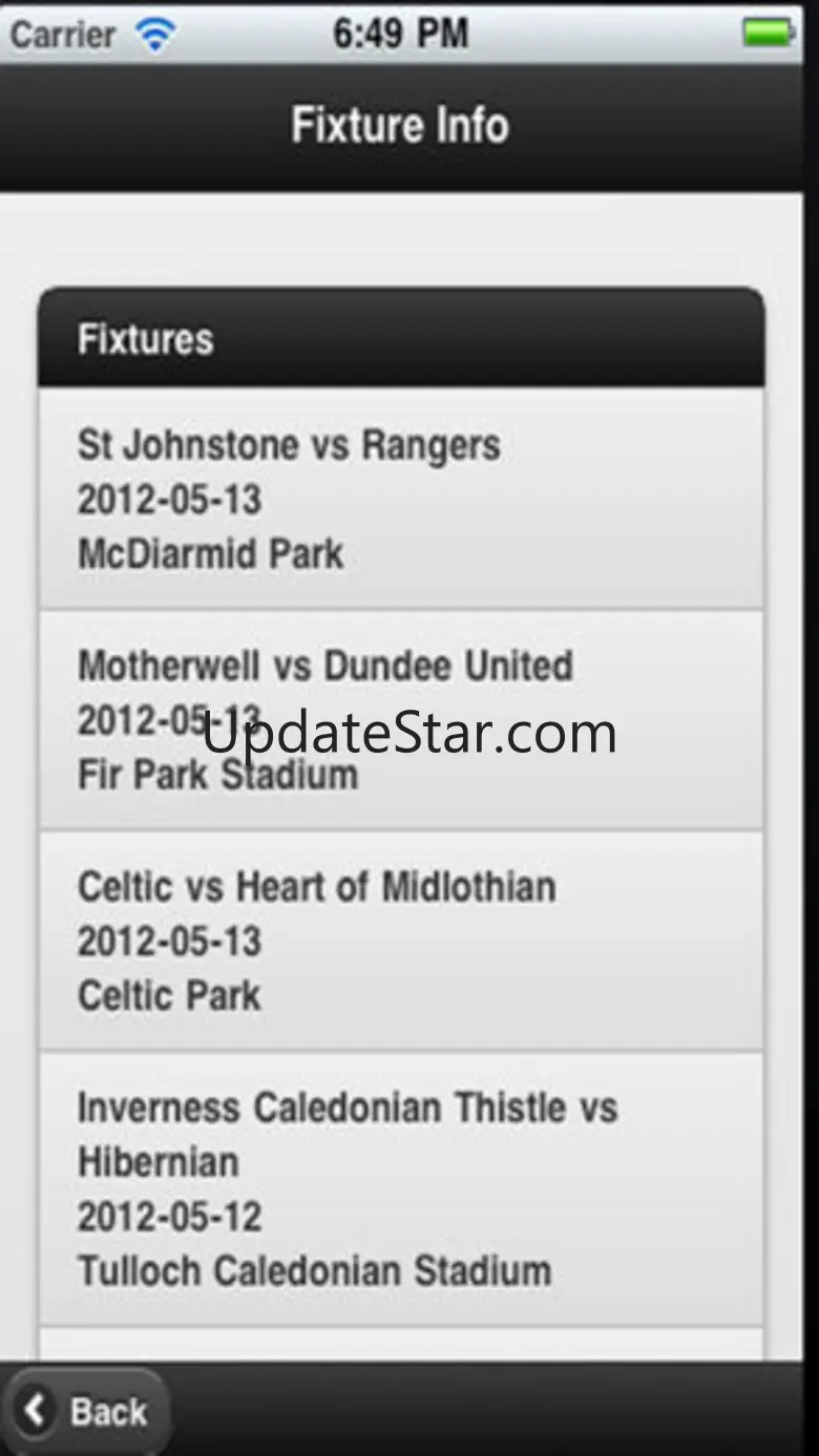 Scottish Football App 1.6