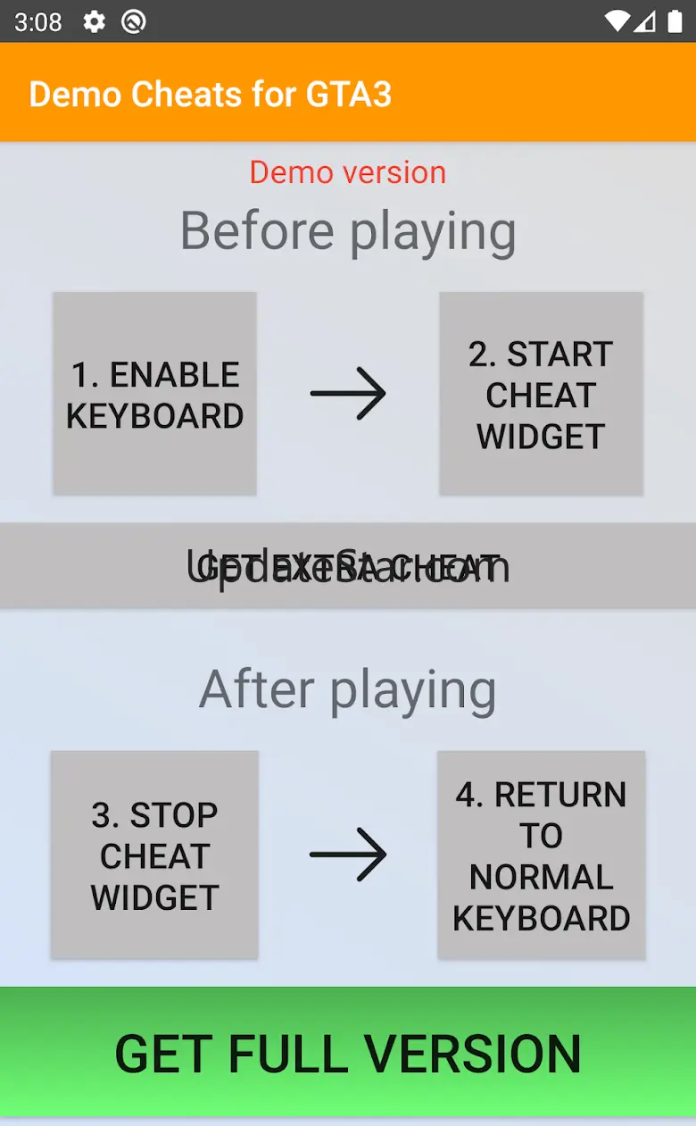 Cheats Keyboard Demo for III 2.1