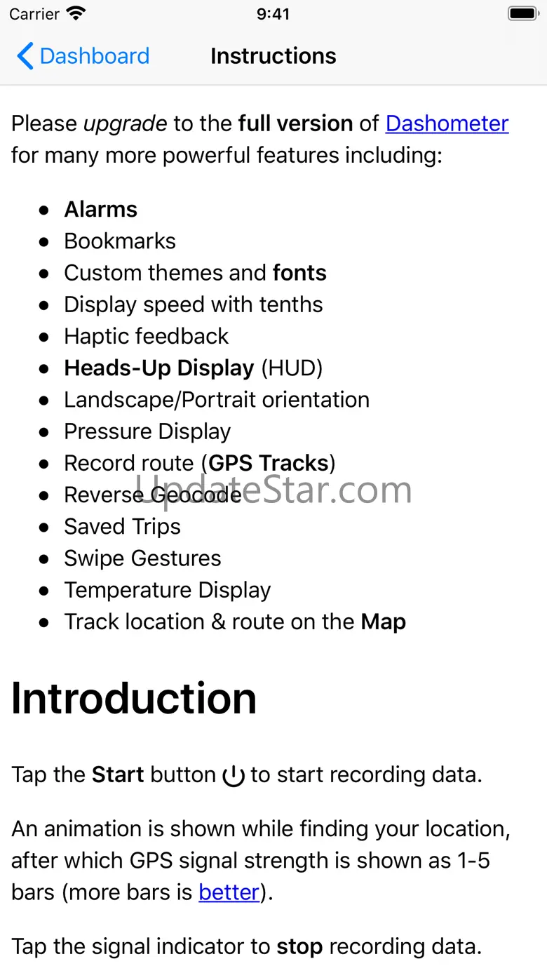 Dashometer-Lite GPS Dashboard 6.2