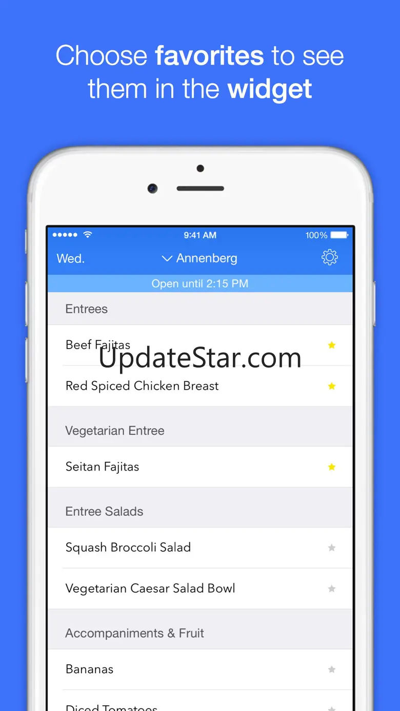 College Menus 2.2.0