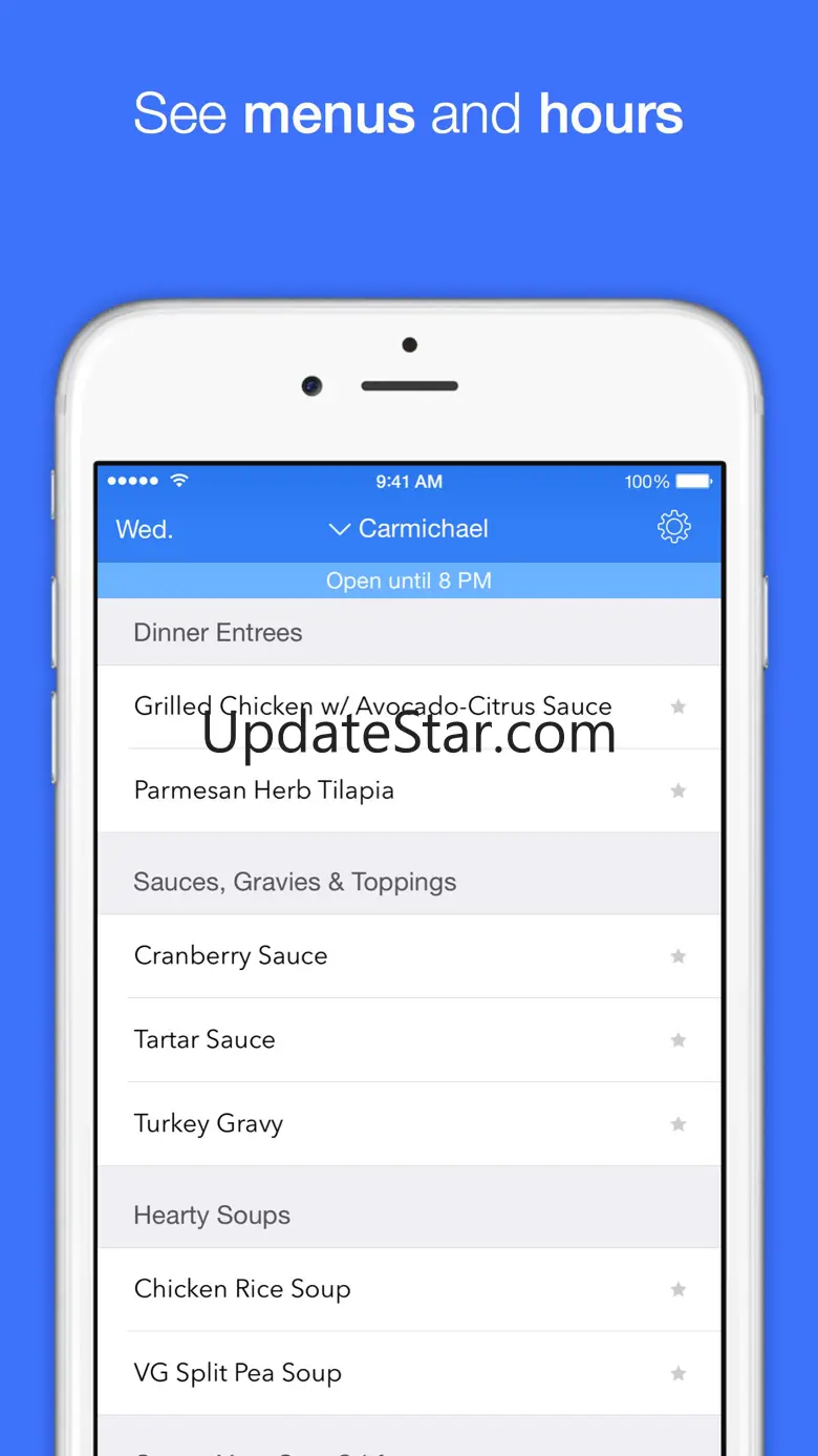 College Menus 2.2.0
