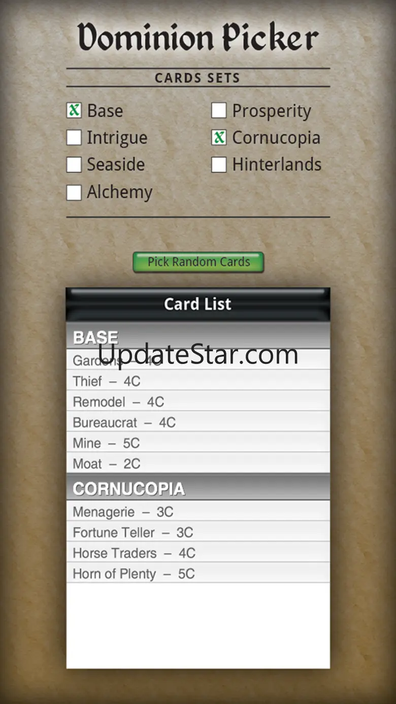 Dominion Card Picker 1.2
