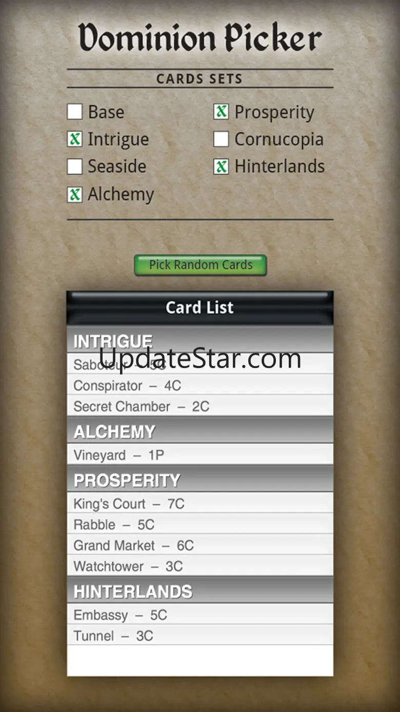 Dominion Card Picker 1.2