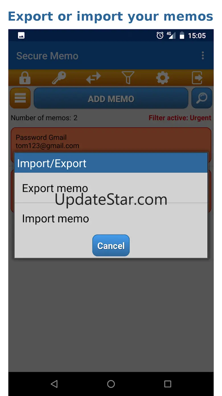 Secure Memo - Encrypted notes 2.3.0