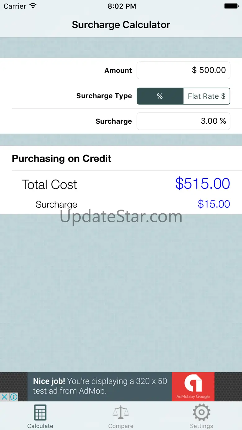 Surcharge Calculator 2.1