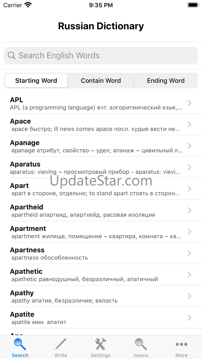 Russian Dictionary English 2.4