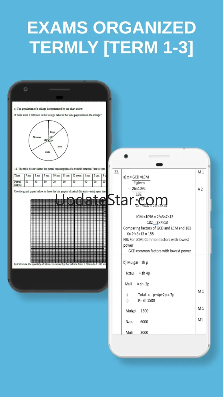 Form 1 Math Exams + Answers 7.0