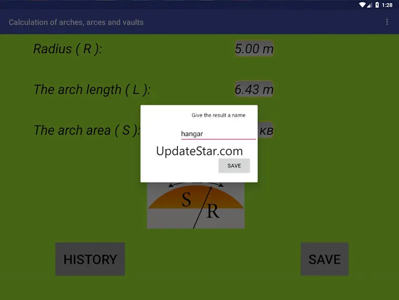 Calculation of arches, arces 1.9
