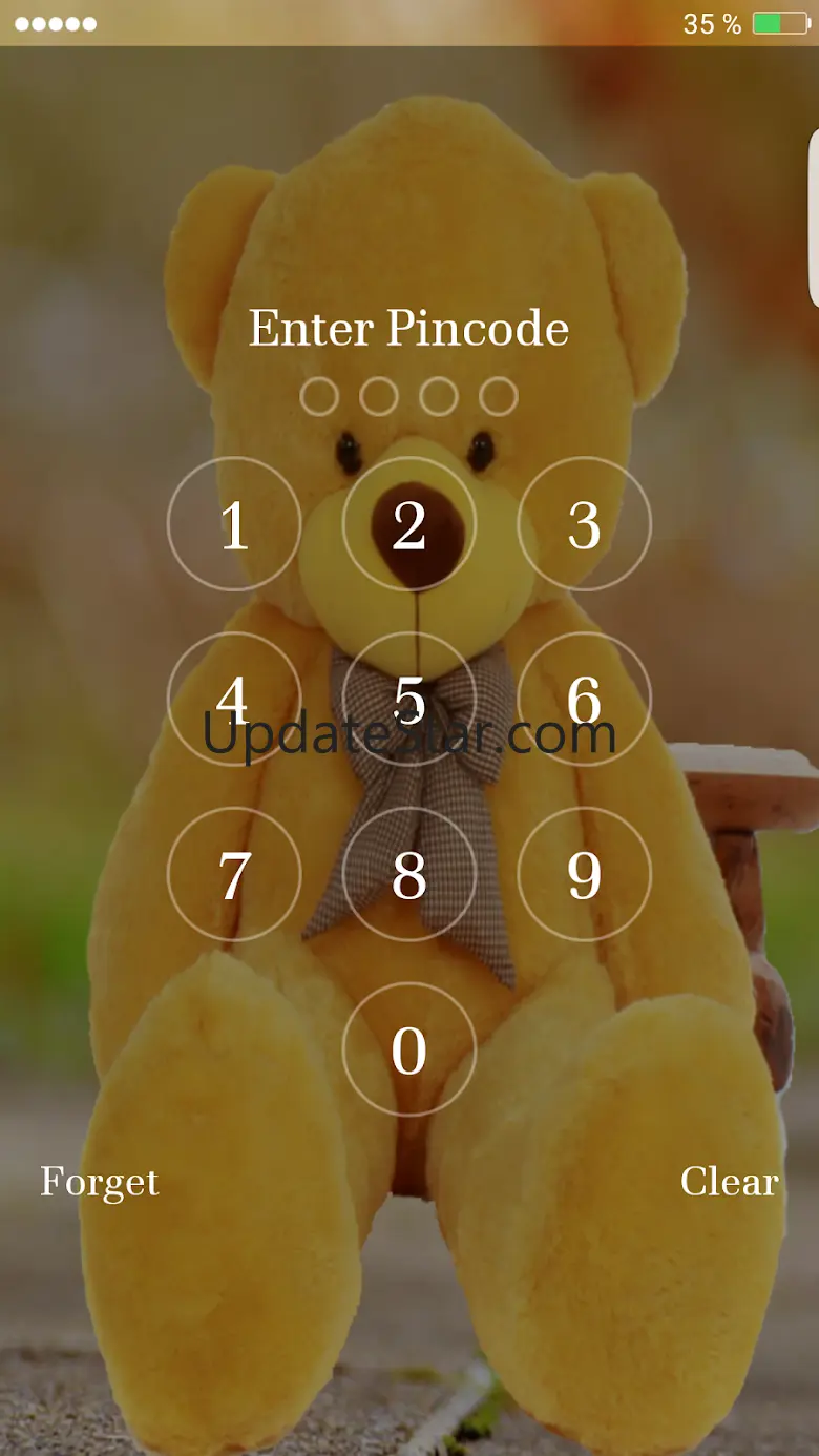 Teddy Bear Pin Lock Screen 24.3