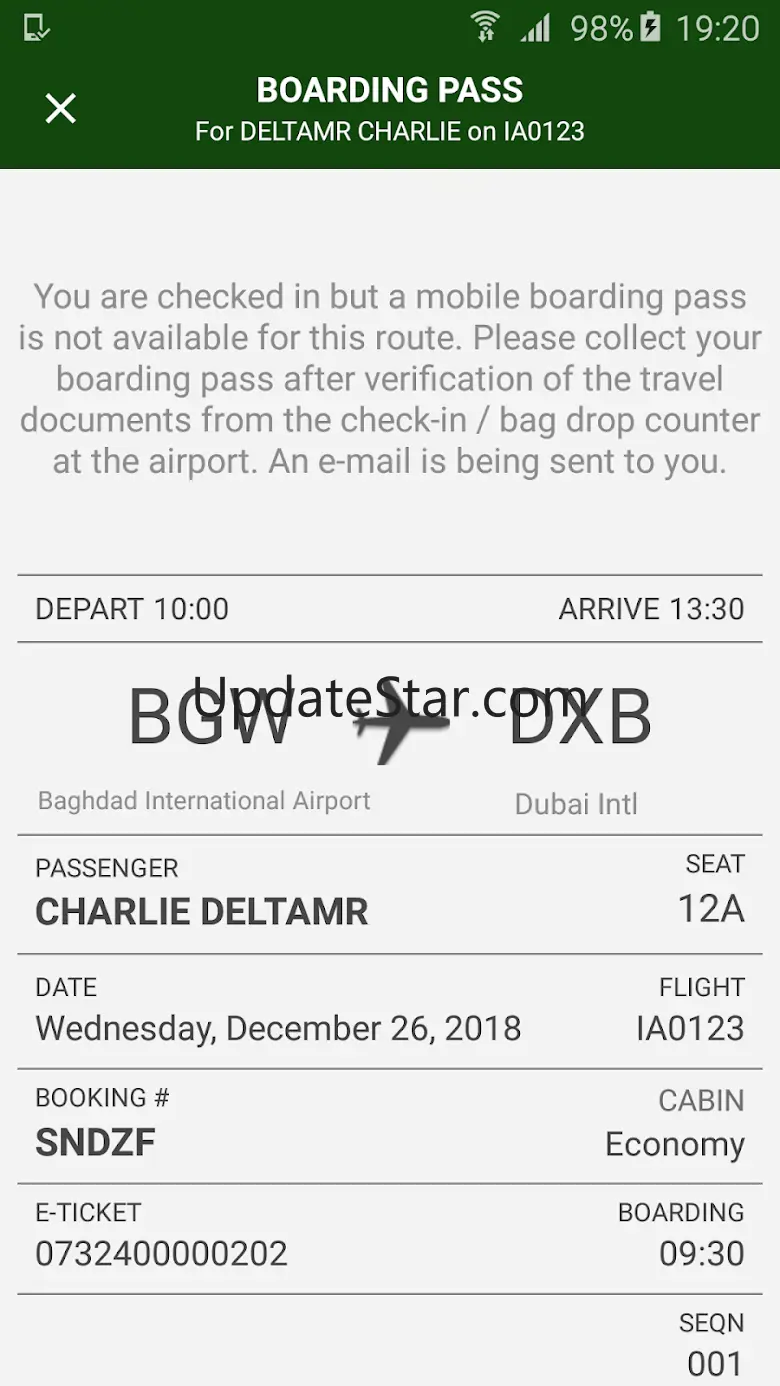 Iraqi Airways 2.5.0
