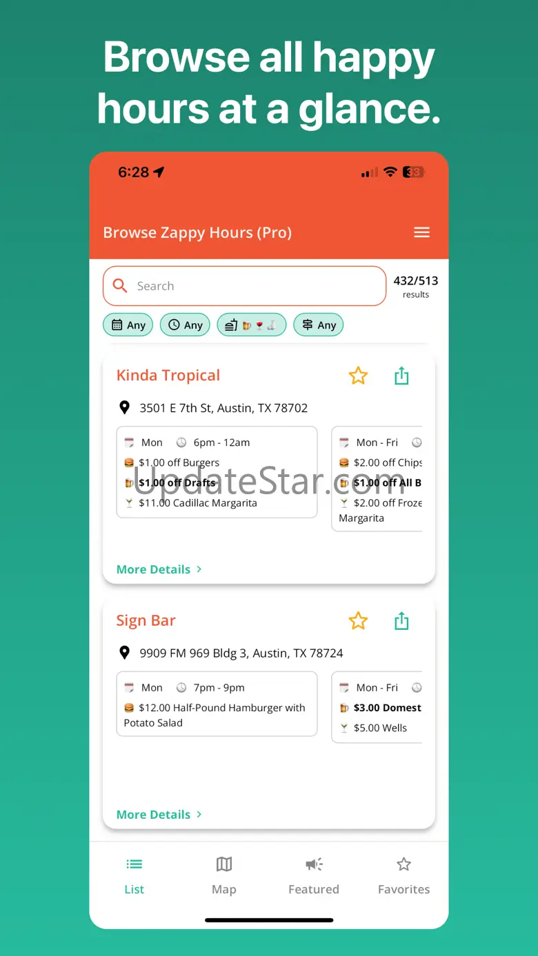 Zappy: Happy Hour Finder 1.0.20
