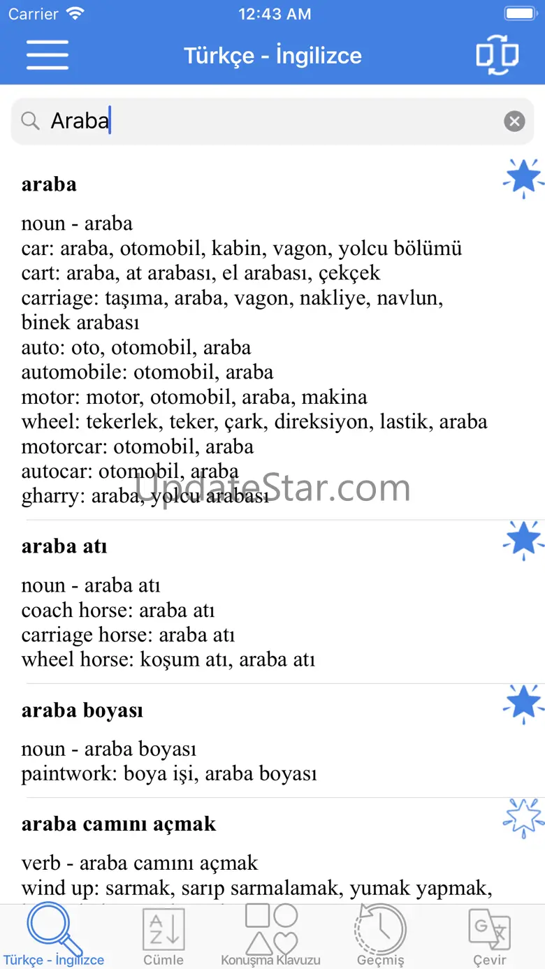 Turkish English Dictionary! 3.0