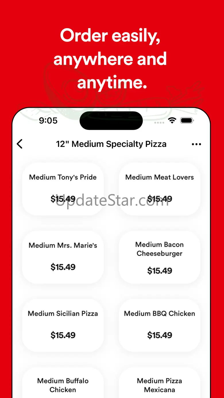 TONYS PIZZA & GRINDERS 3.0.0
