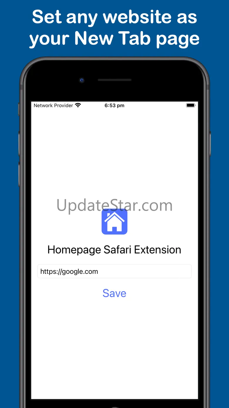 Homepage for Safari 2.1.4