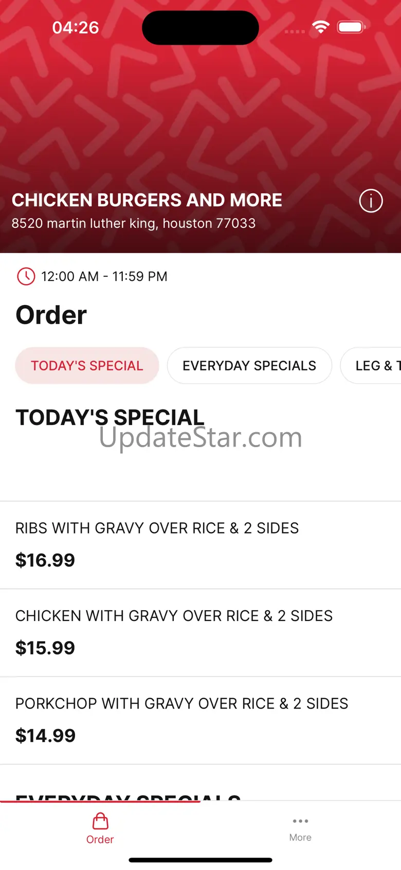 CHICKEN BURGERS AND MORE 3.1.0