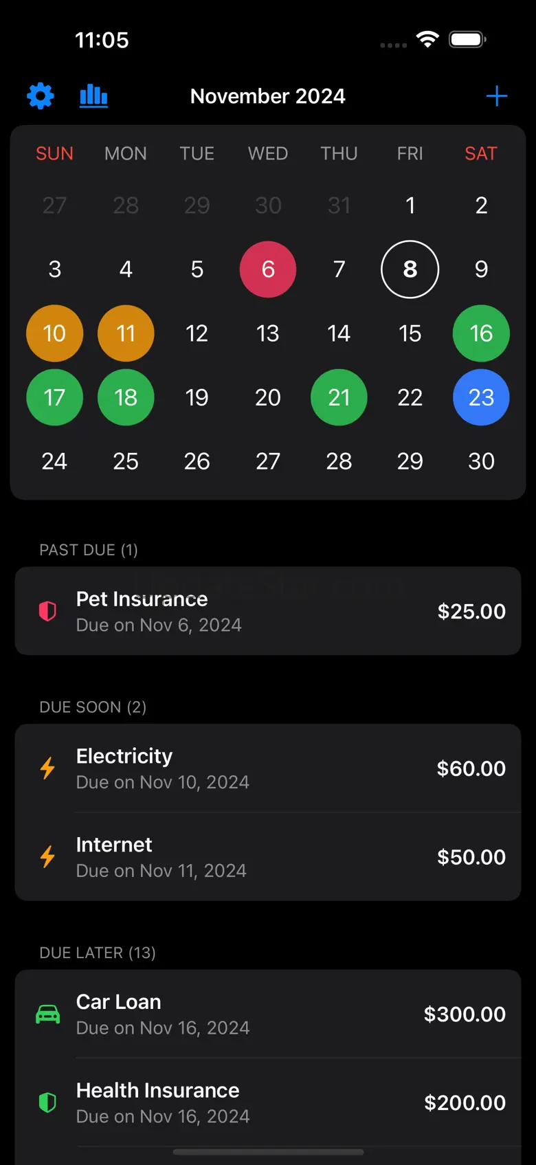 Bill Organizer + Reminders 1.1