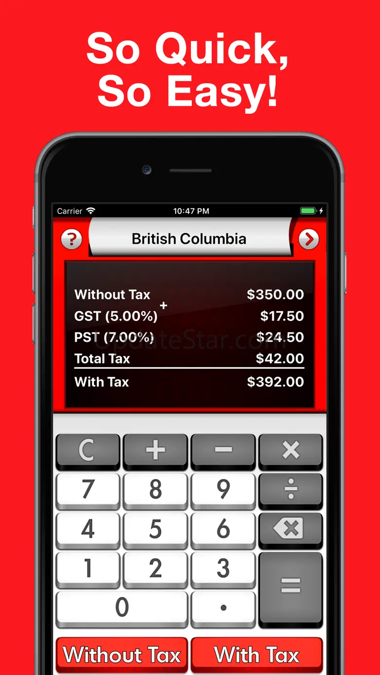 Canada Sales Tax Calculator + 1.6.0