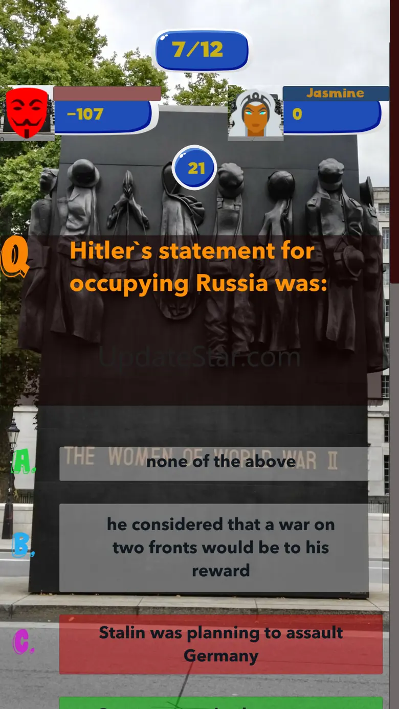 World War 2 Test Quiz 50.25