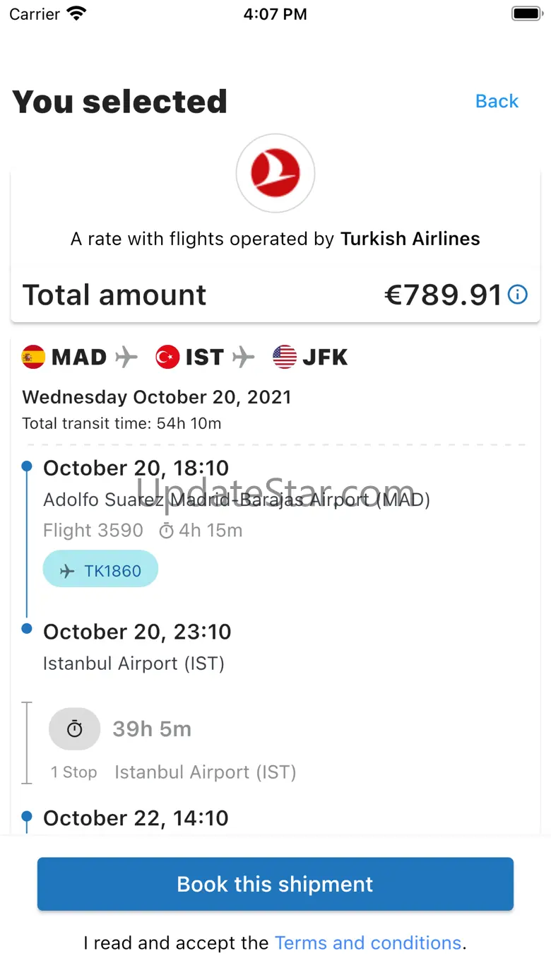 WebCargo Sky air cargo booking 2.4.3