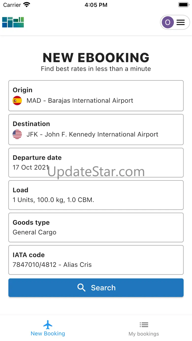 WebCargo Sky air cargo booking 2.4.3
