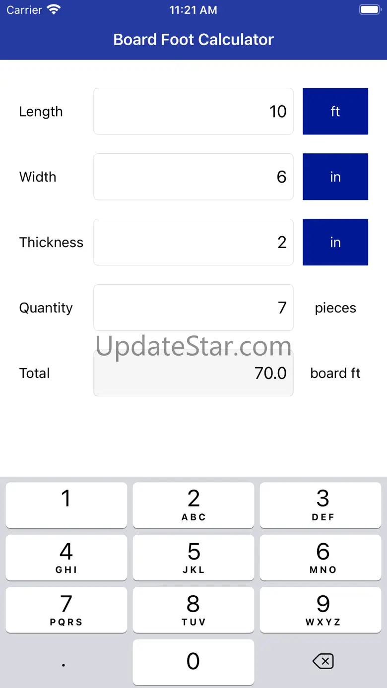 Board Foot Calculator Pro 1.0