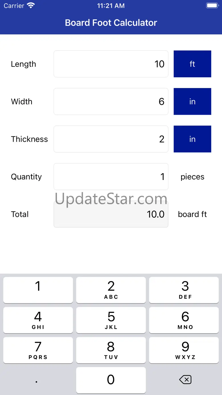 Board Foot Calculator Pro 1.0