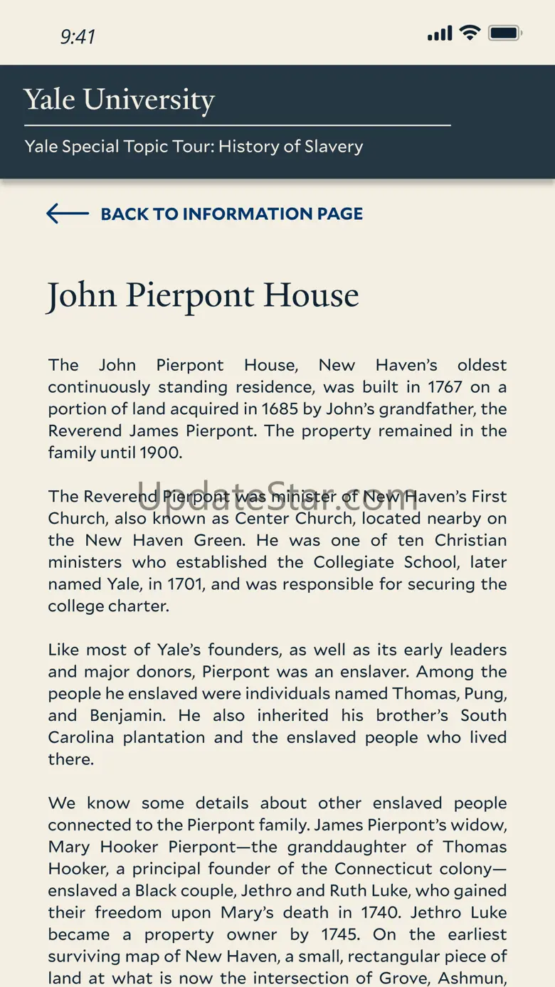 Yale Tour: History of Slavery 1.0
