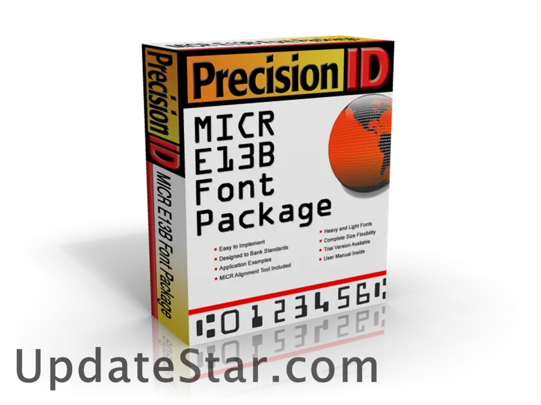 PrecisionID MICR E13B Fonts 3.0