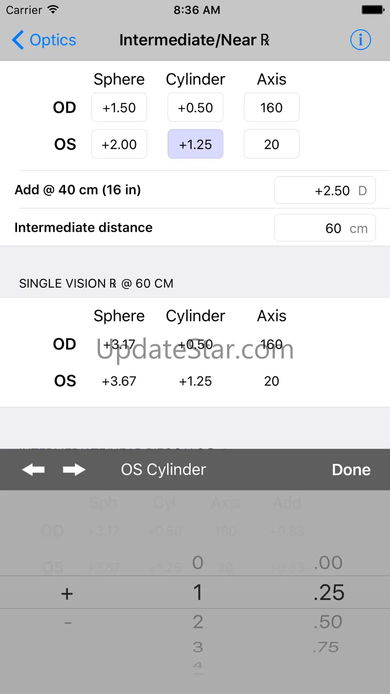 Optics Clinical Calculator 5.3
