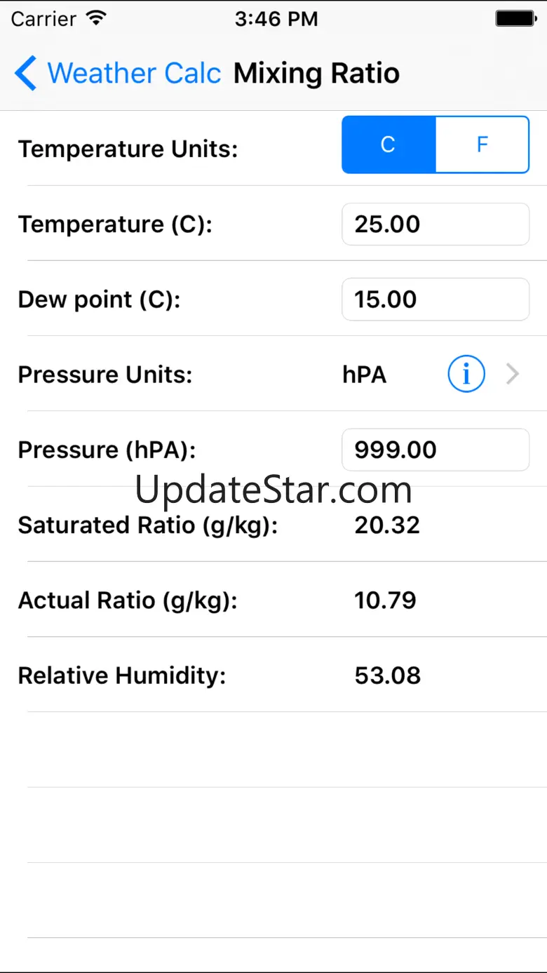 Weather Calc 2.0