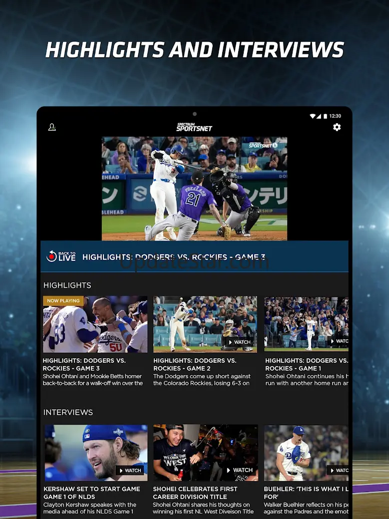 Spectrum SportsNet: Live Games 4.10