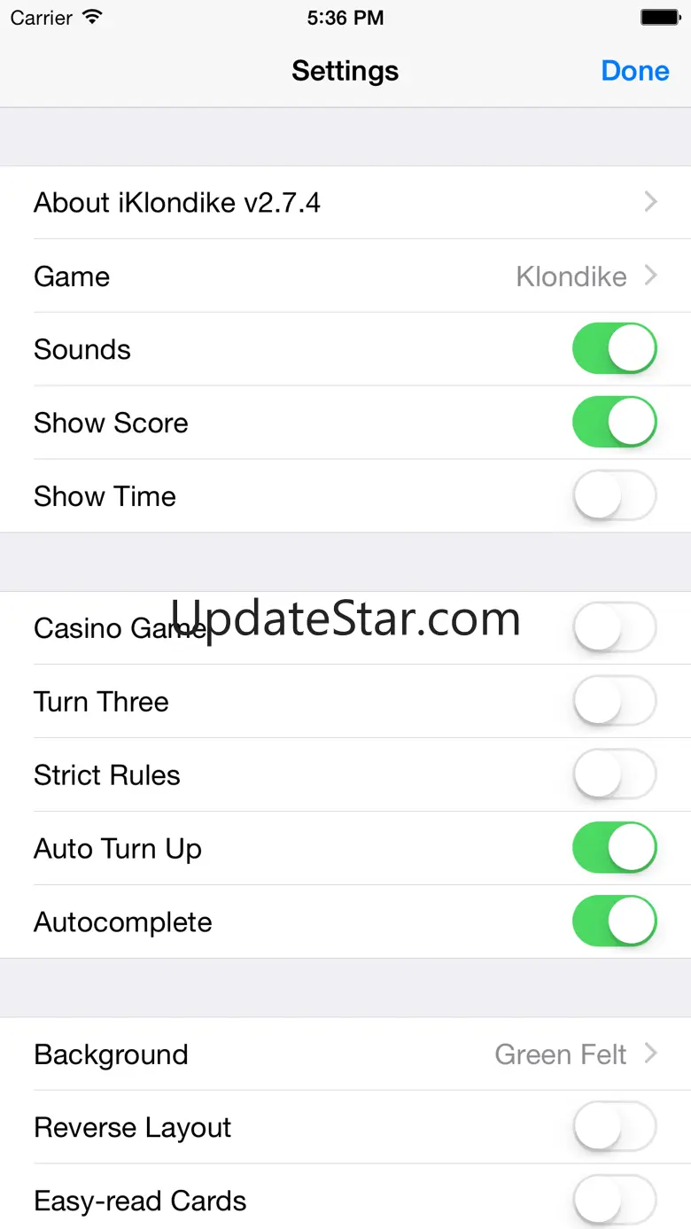iKlondike Solitaire 2.8.4