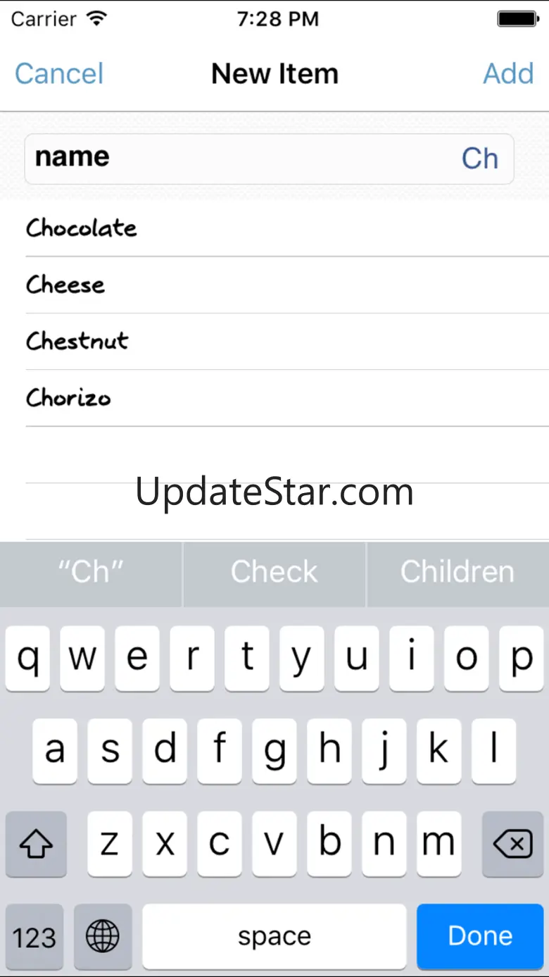 Shopping list Courzeo 5.1.1