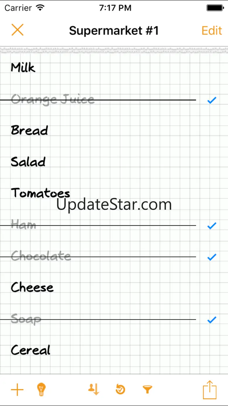 Shopping list Courzeo 5.1.1