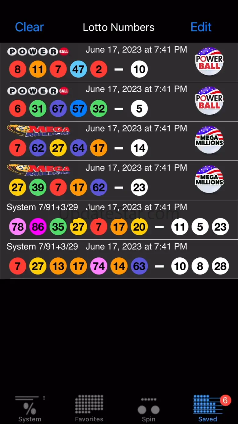 Lotto with lucky numbers 6.2