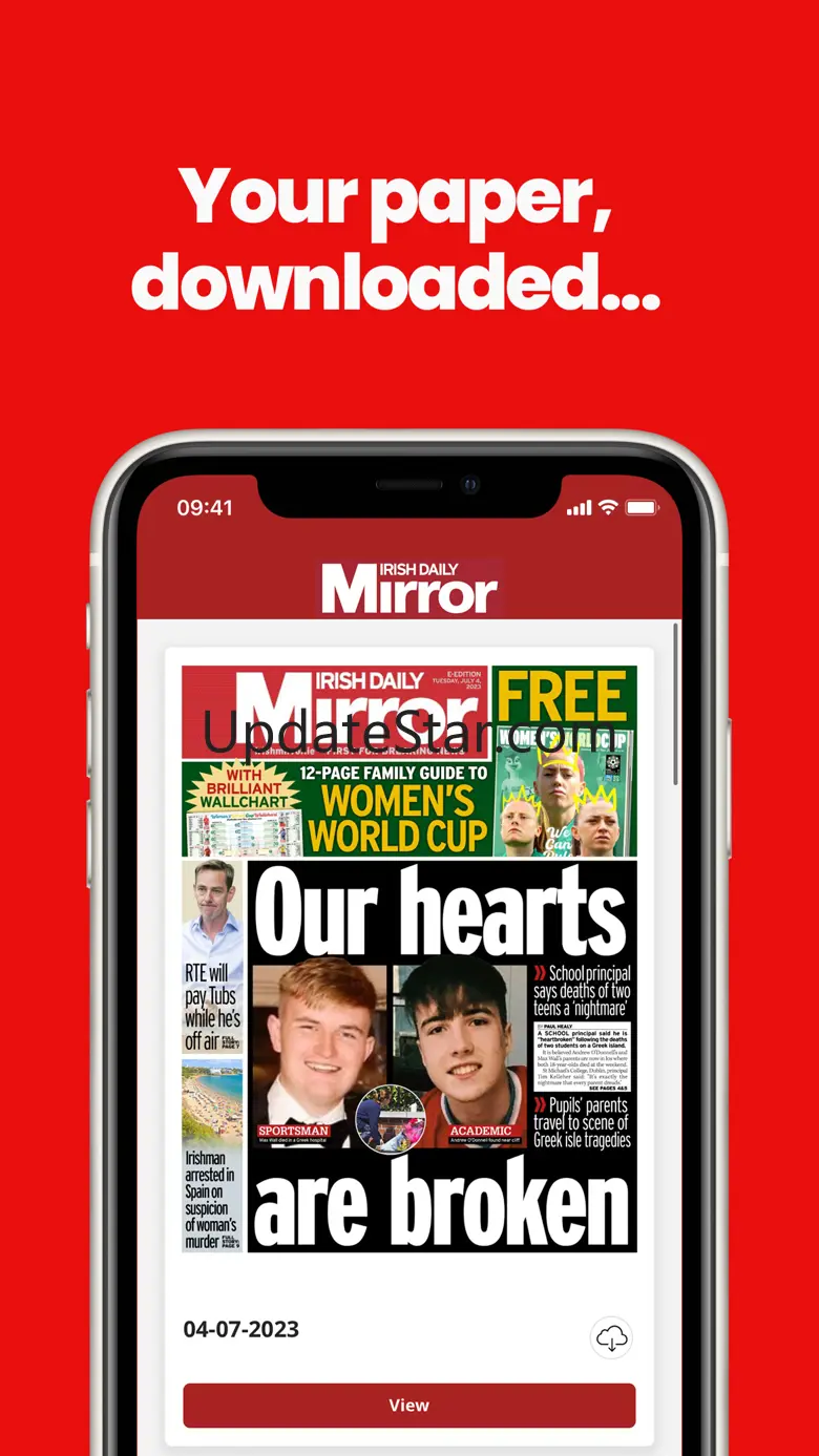 Irish Mirror Newspaper 4.5
