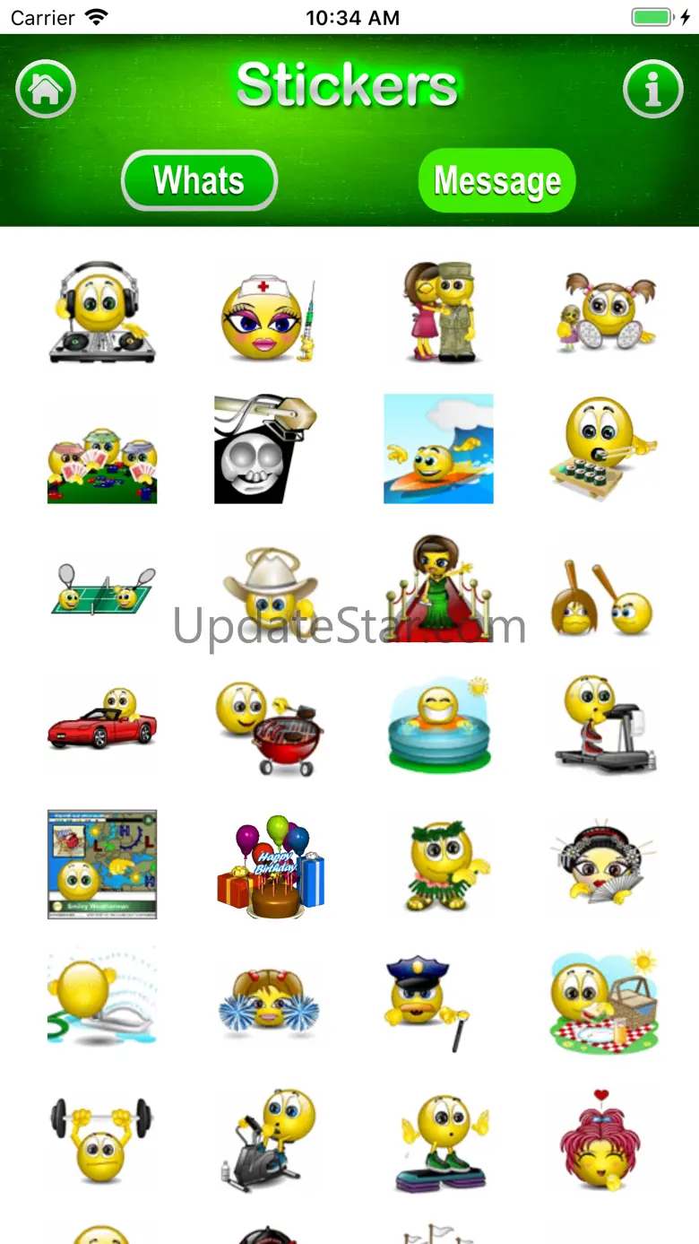 3D Stickers Lite, Messages 1.8