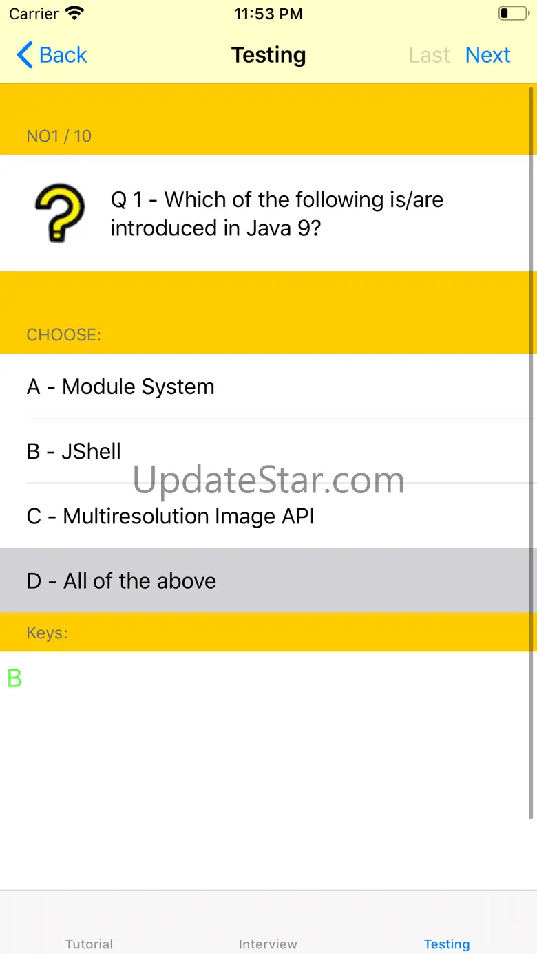 Tutorial for JAVA SE 9 16.2