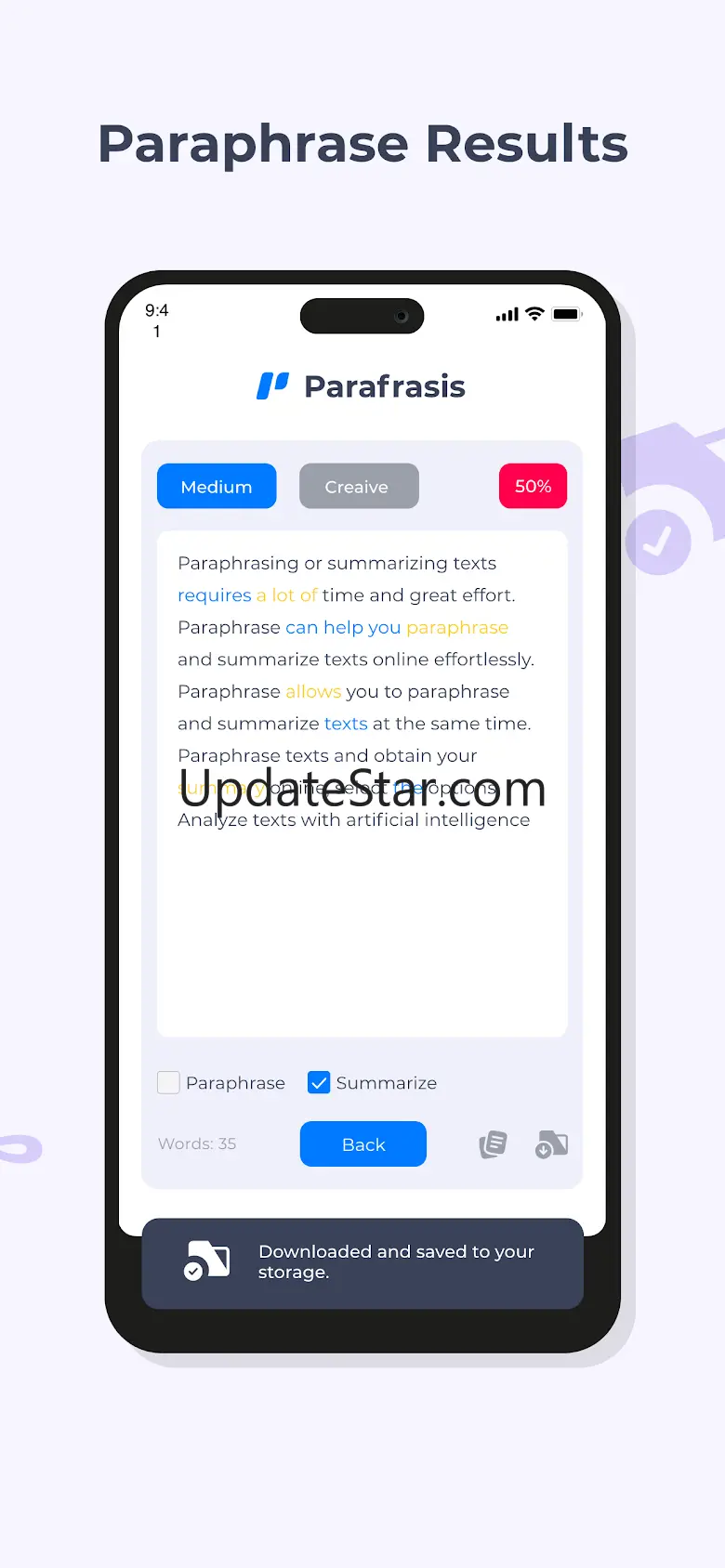 Paraphraser and Summarizer App 1.1.2