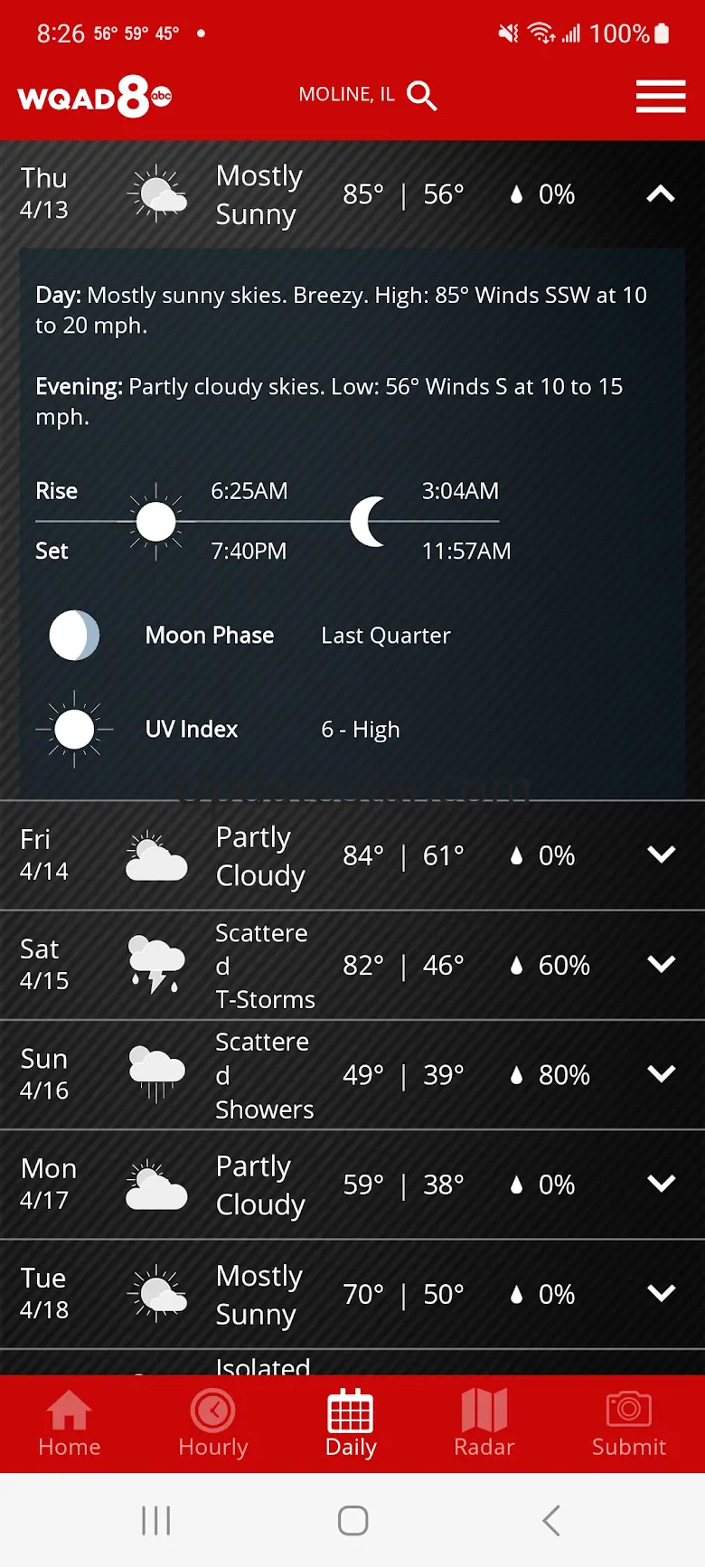 WQAD Storm Track 8 Weather 5.15.417