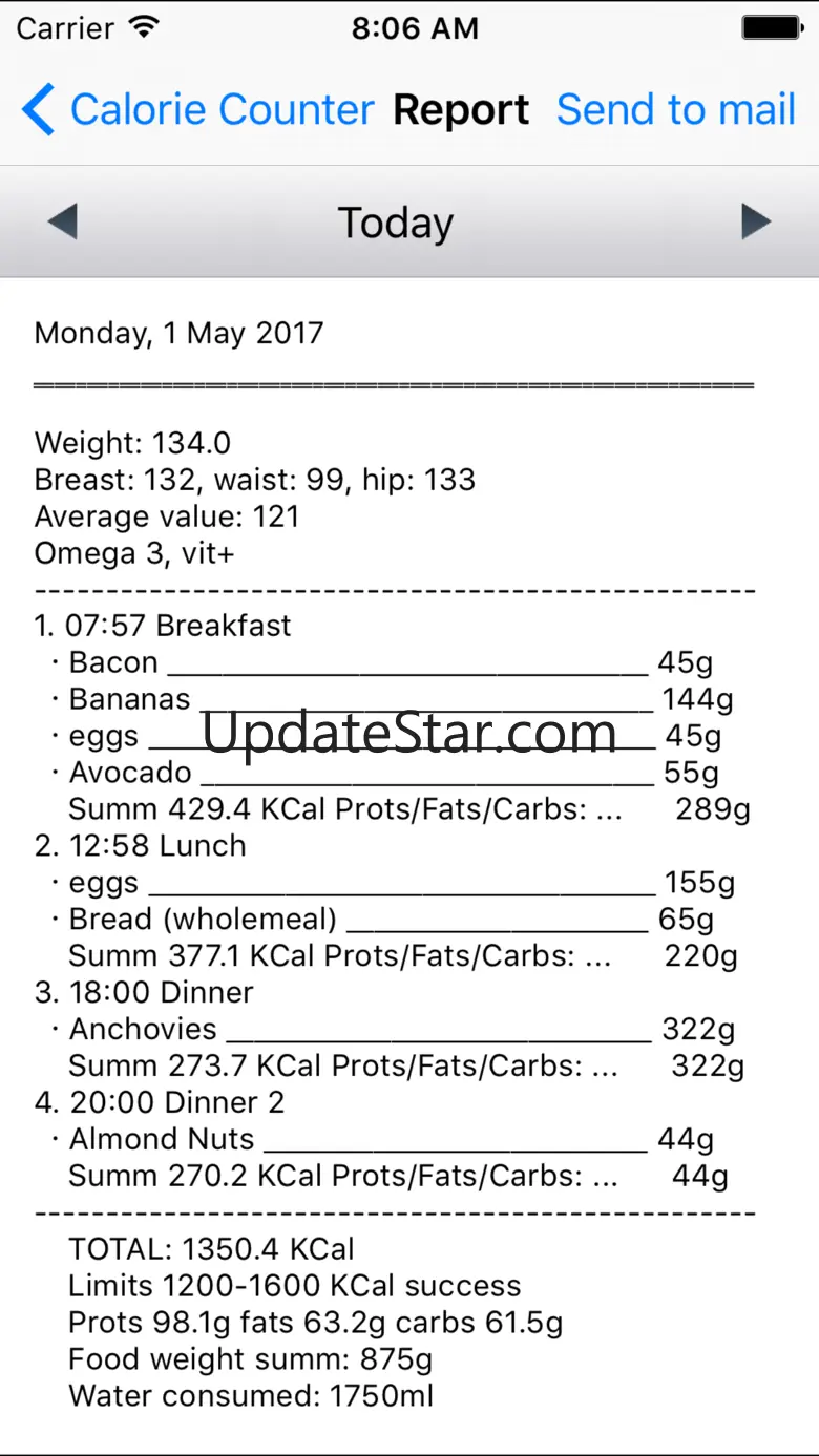 Simplest Calorie Counter 1.774
