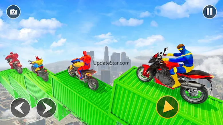 Spider Superhero Bike Stunt