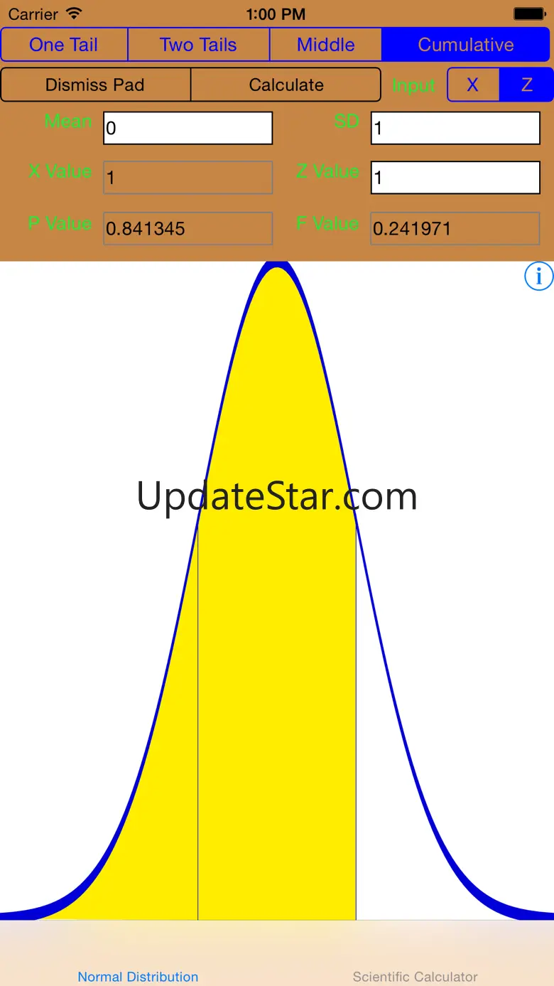 Scientific Calculator With Normal/Gaussian Distribution 2.0