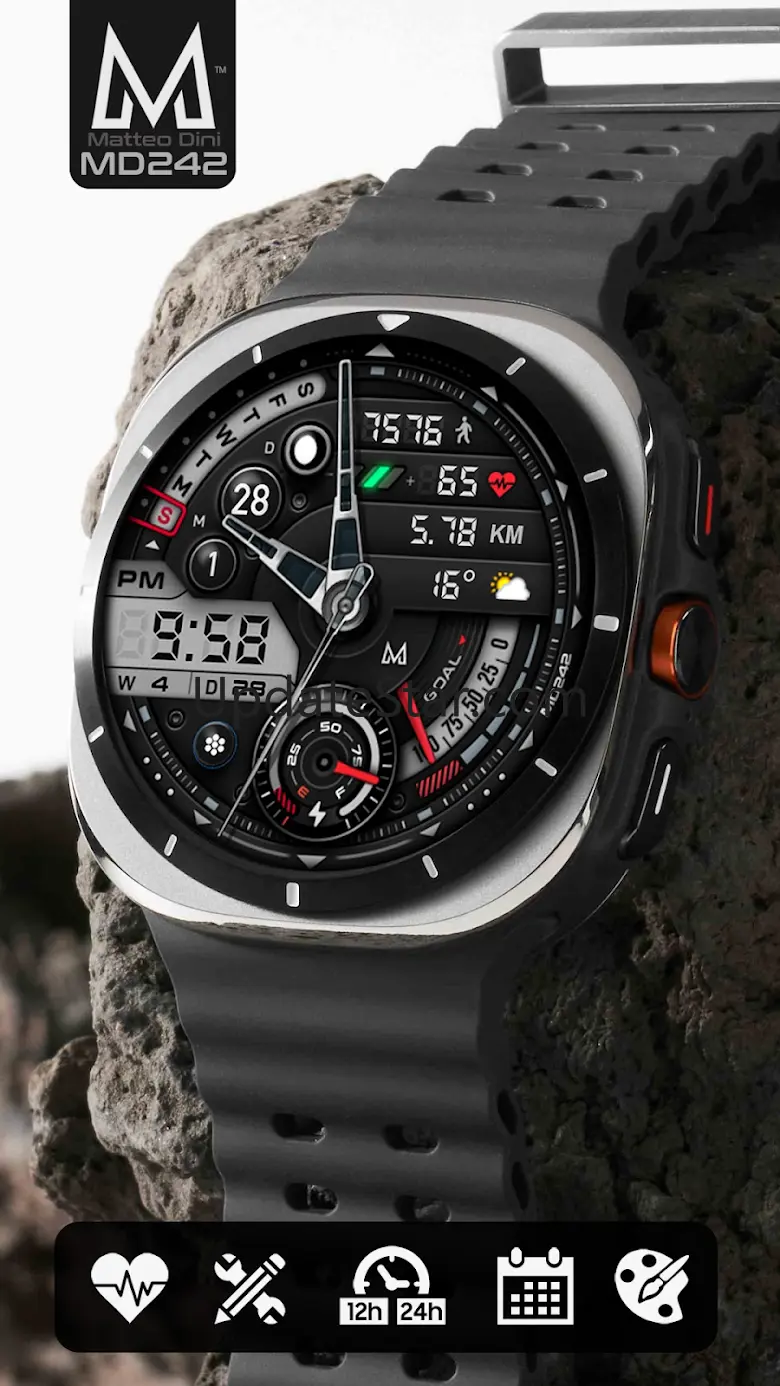 MD242 Hybrid watch face 9.0.2