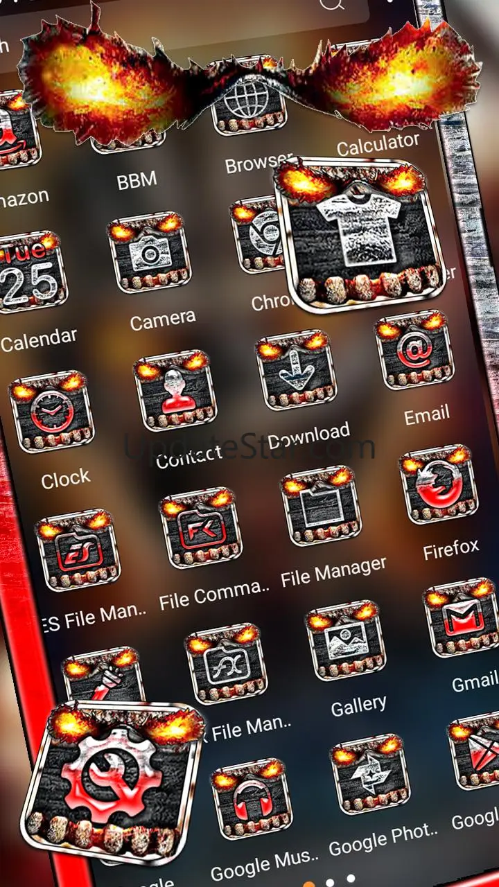Fire Skull Theme 8.7.1_0619
