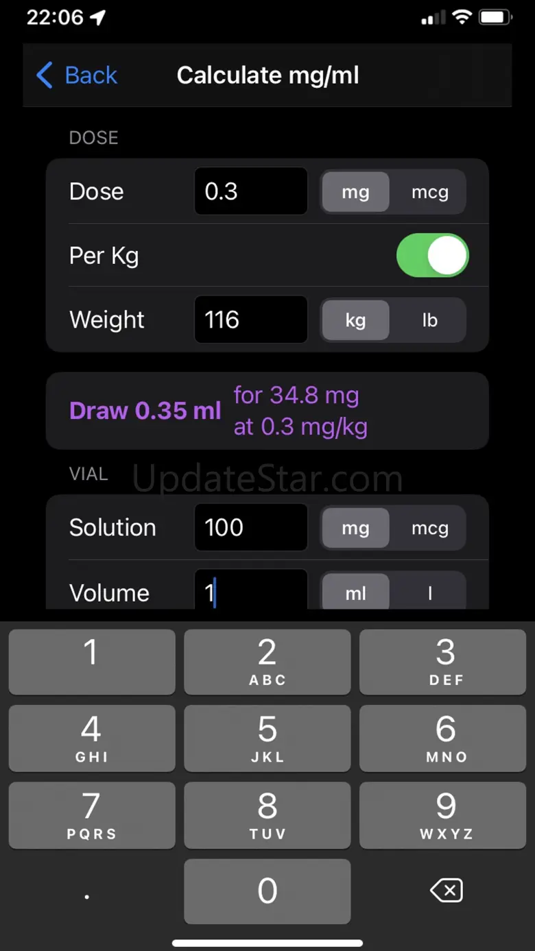 NurseCalcs 1.1.0
