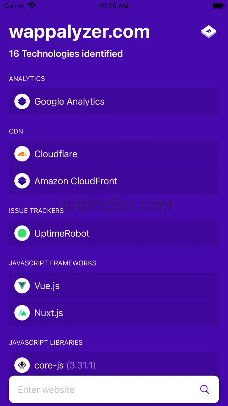 Wappalyzer 1.1