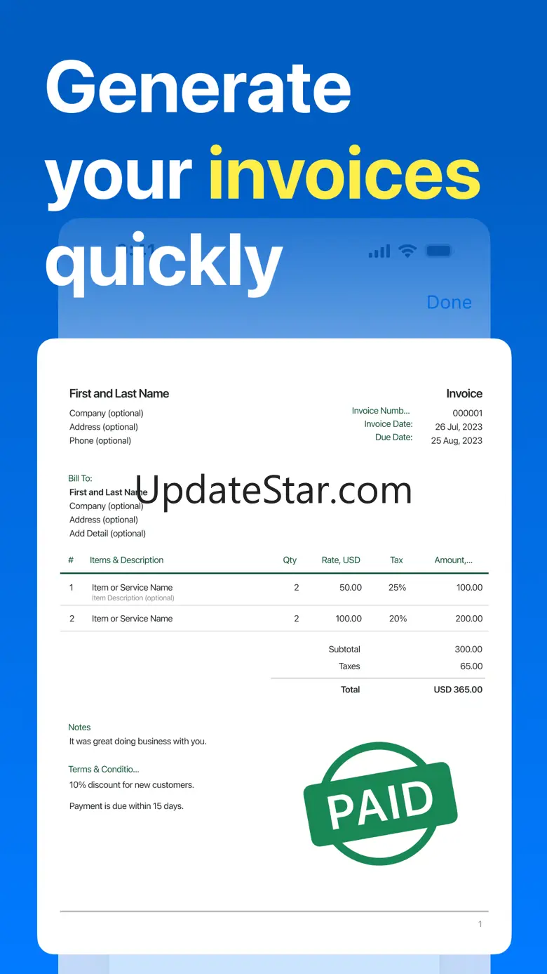 Invoice Generator Сreate Quick 1.0.2