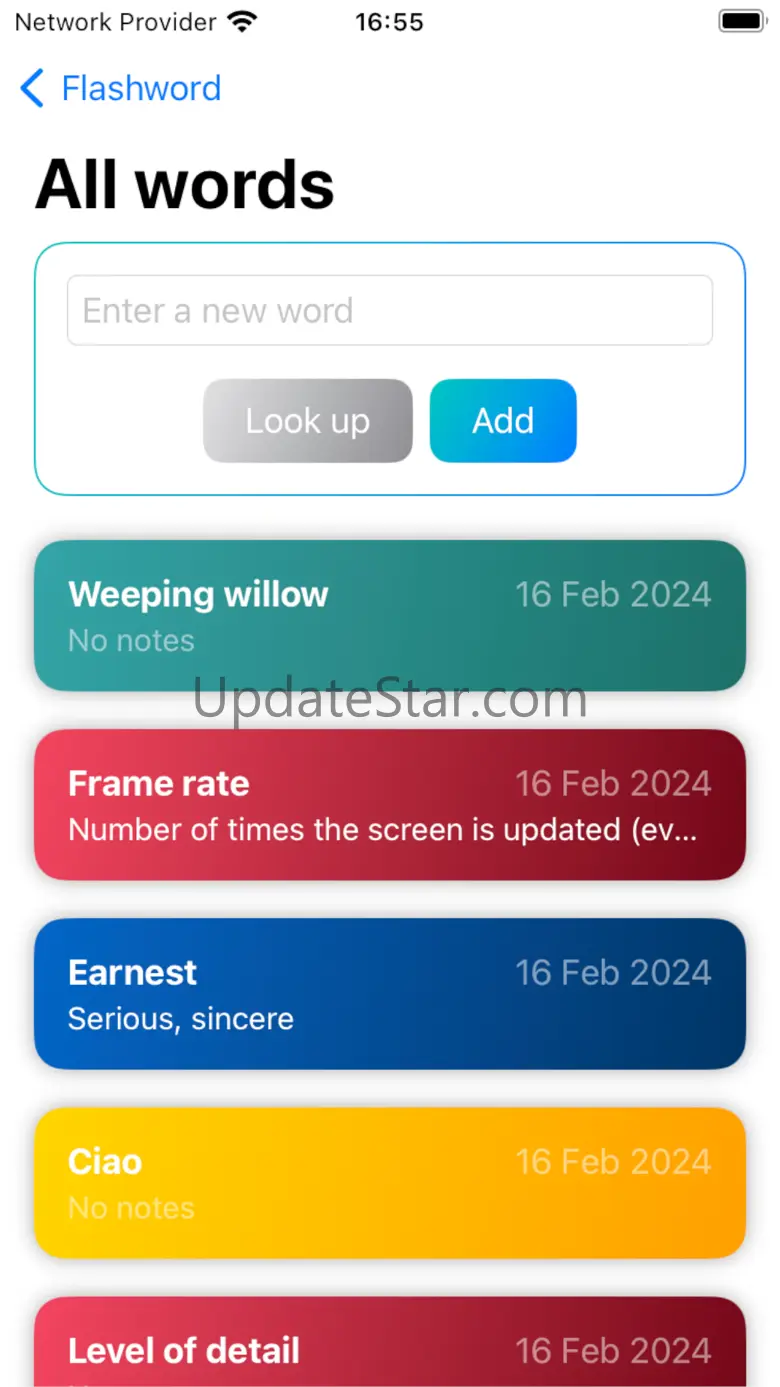 Flashword - Save learnt words 2.0